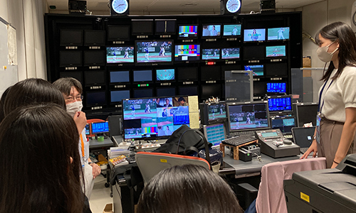 東京ドーム見学イベントの風景