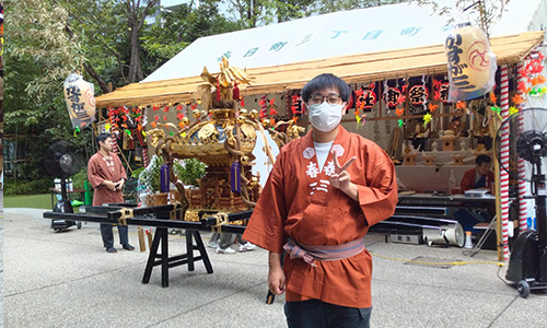 白山神社祭礼の様子